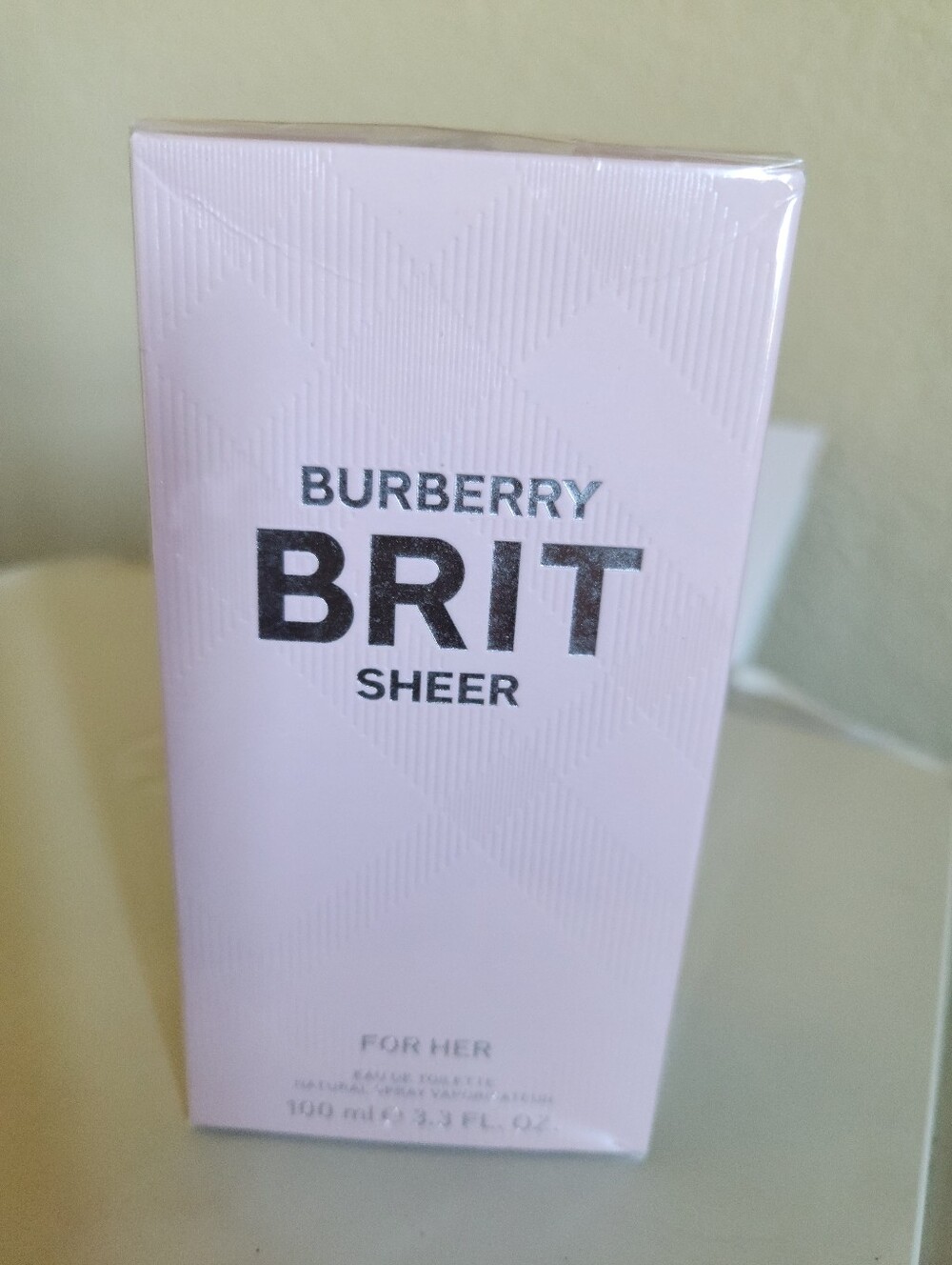 Burberry Brit Sheer - Pale Pink Box with Black Logo